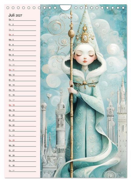 Produktbild: Tarot Wunderwelten. Surrealistische und magische Tarot-Kunst (Wandkalender 2027 DIN A4 hoch), CALVENDO Monatskalender