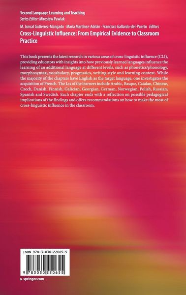 Produktbild: Cross-Linguistic Influence: From Empirical Evidence to Classroom Practice