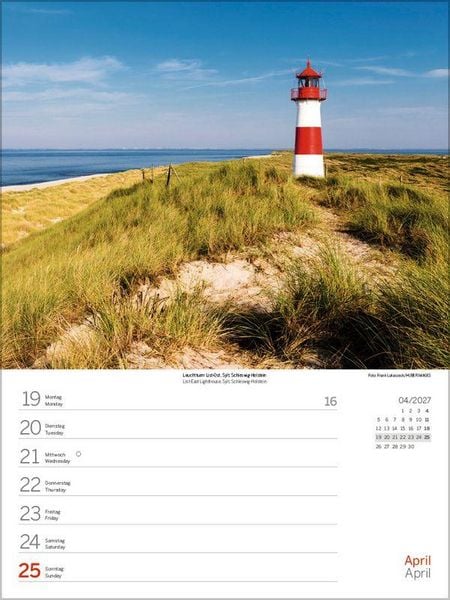 Produktbild: Nord- und Ostsee Wochenkalender 2027