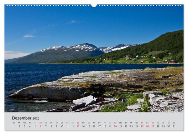 Produktbild: Norwegen - Land der Fjorde (hochwertiger Premium Wandkalender 2026 DIN A2 quer), Kunstdruck in Hochglanz