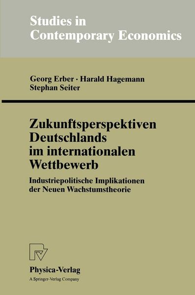 Produktbild: Zukunftsperspektiven Deutschlands im internationalen Wettbewerb