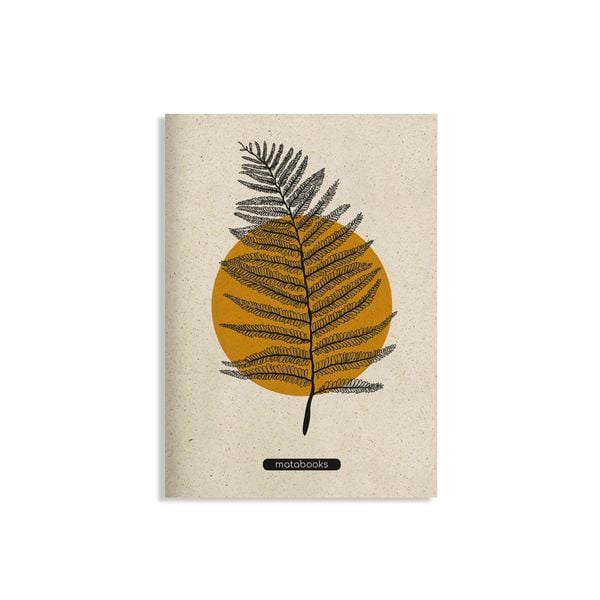Produktbild: matabooks - A5 Notizheft aus Graspapier - Maya Farbe: Orange