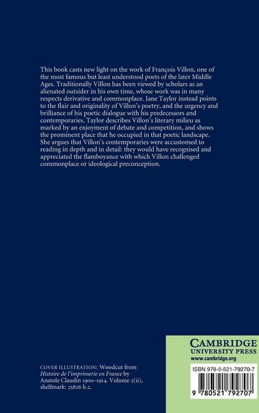 Produktbild: The Poetry of Fran OIS Villon
