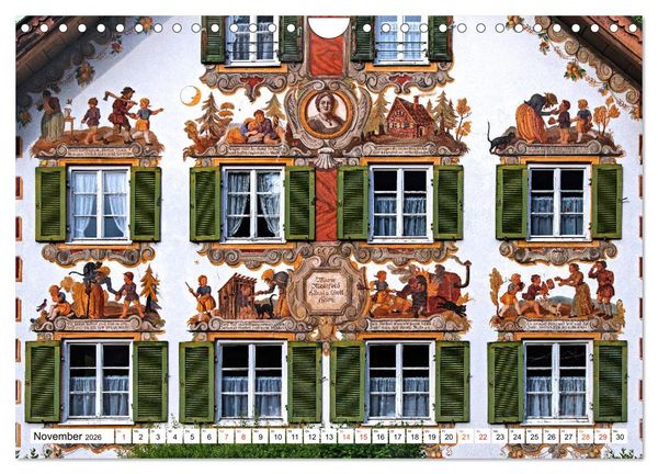 Produktbild: Oberbayerische L&uuml;ftlmalerei (Wandkalender 2026 DIN A4 quer), CALVENDO Monatskalender