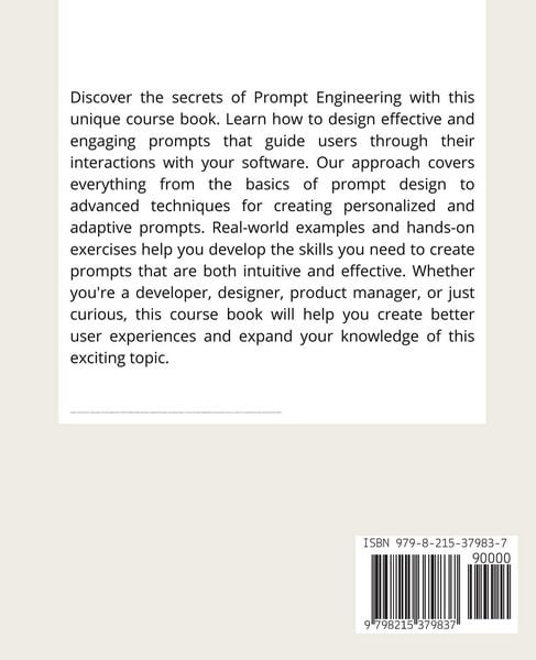 Produktbild: Coursebook Prompt Engineering