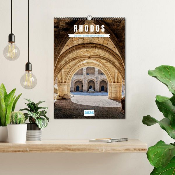 Produktbild: Rhodos und Symi, Insel der Schwammtaucher (Wandkalender 2026 DIN A3 hoch), CALVENDO Monatskalender