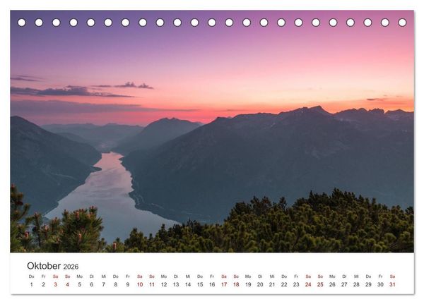 Produktbild: Berge und Seen - Die Perlen der Natur (Tischkalender 2026 DIN A5 quer), CALVENDO Monatskalender