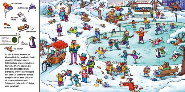 Produktbild: H&ouml;r mal (Soundbuch): Wimmelbuch: Herbst und Winter