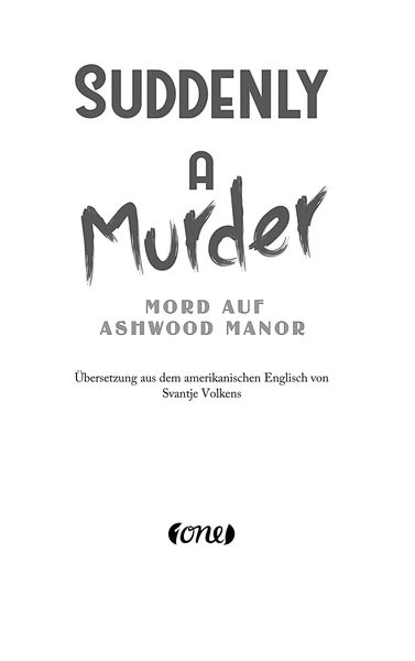 Produktbild: Suddenly a Murder - Mord auf Ashwood Manor