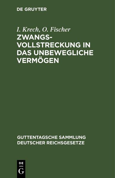 Produktbild: Zwangsvollstreckung in das unbewegliche Verm&ouml;gen