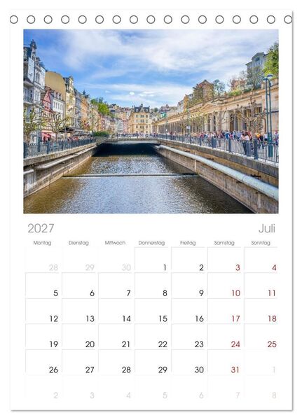 Produktbild: Tischplaner 2027 - Karlsbad / Karlovy Vary - Kleinod im Westb&ouml;hmischen B&auml;derdreieck (A5 Tischkalender zum Aufstellen) CALVENDO