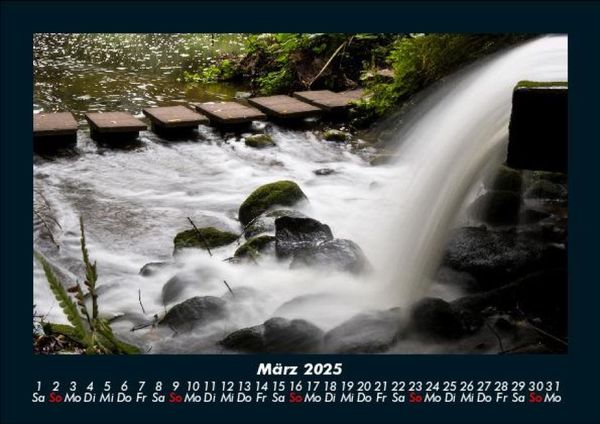 Produktbild: Wasserf&auml;lle 2025 Fotokalender DIN A5