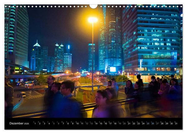 Produktbild: SHANGHAI - ohne Filter (Wandkalender 2026 DIN A3 quer), CALVENDO Monatskalender