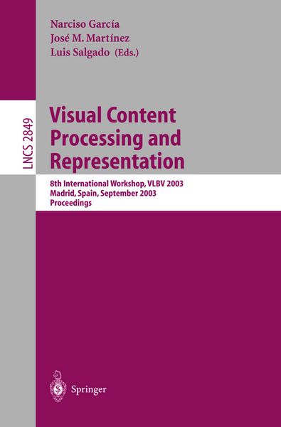 Produktbild: Visual Content Processing and Representation