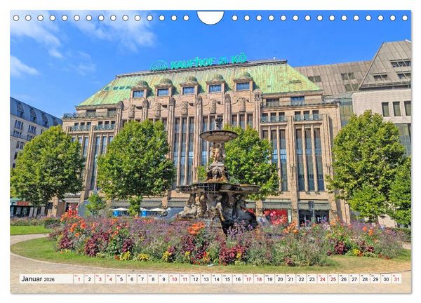 Produktbild: D&uuml;sseldorf Vom Ufer bis zur Skyline (Wandkalender 2026 DIN A4 quer), CALVENDO Monatskalender