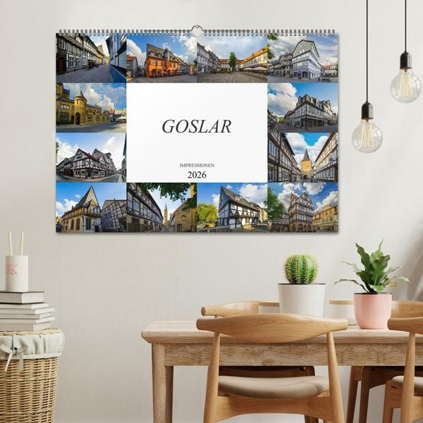 Produktbild: Goslar Impressionen (Wandkalender 2026 DIN A2 quer), CALVENDO Monatskalender