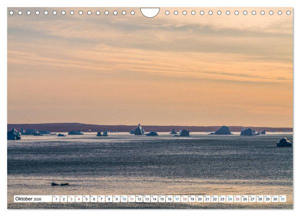 Produktbild: Scoresbysund - Sommer im gr&ouml;&szlig;ten und l&auml;ngsten Fjordsystem der Welt (Wandkalender 2026 DIN A4 quer), CALVENDO Monatskalender