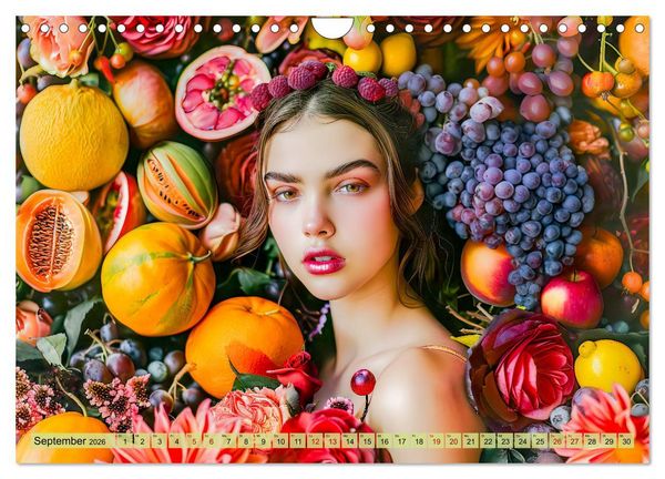 Produktbild: Obstk&ouml;nigin - Fruchtig, floral und voller Sch&ouml;nheit (Wandkalender 2026 DIN A4 quer), CALVENDO Monatskalender