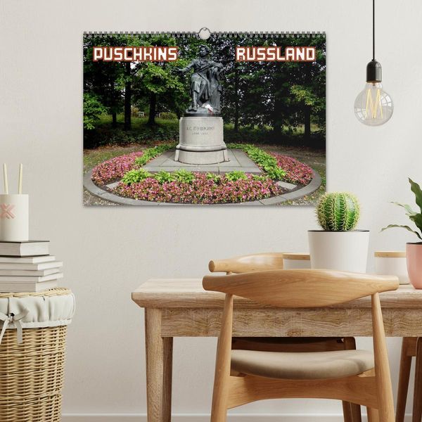 Produktbild: PUSCHKINS RUSSLAND (Wandkalender 2026 DIN A3 quer), CALVENDO Monatskalender