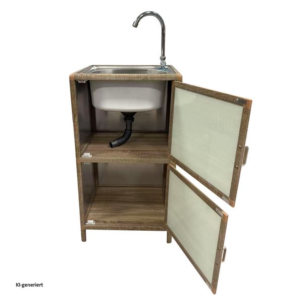Produktbild: HTI-Living Sp&uuml;le mit Unterschrank f&uuml;r Outdoork&uuml;che Sonoma