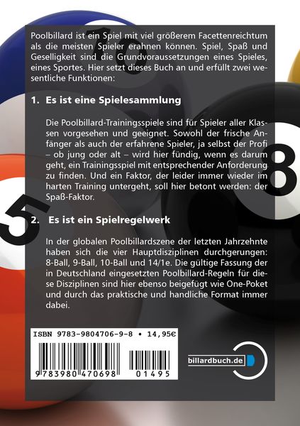 Produktbild: Trainingsspiele mit der POOL SCHOOL GERMANY