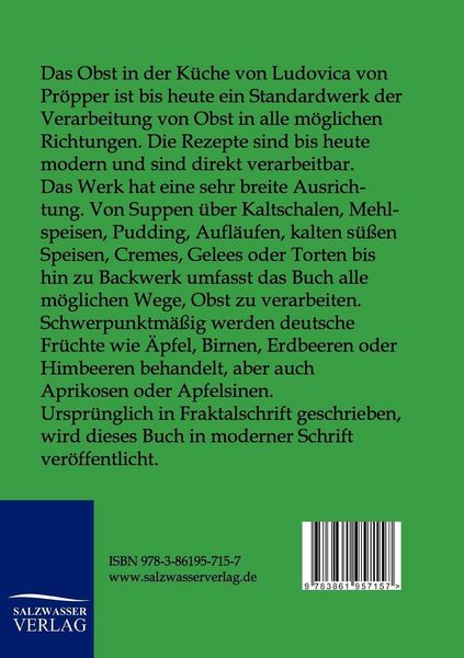 Produktbild: Das Obst in der K&uuml;che