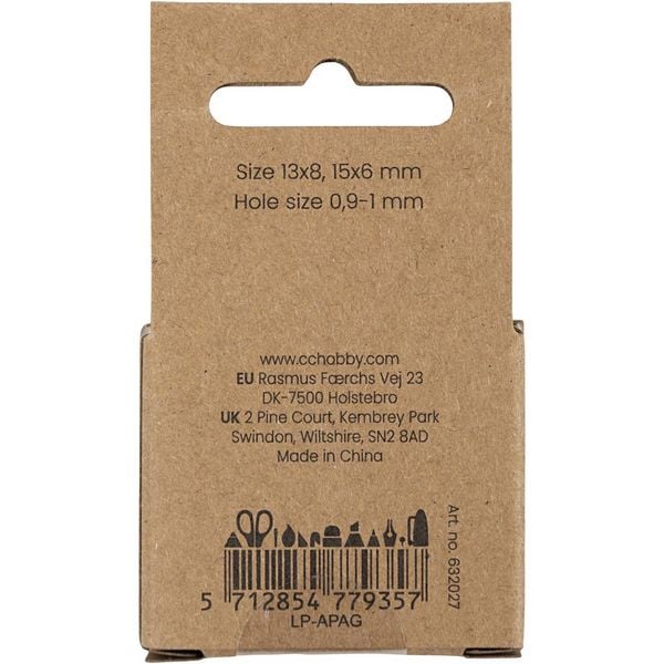 Produktbild: Creativ Company Achat Steinperlen, Gr&ouml;&szlig;e 13x8, 15x6 mm, Lochgr&ouml;&szlig;e 0,9-1 mm, Gr&uuml;n transparent, 28 Stk