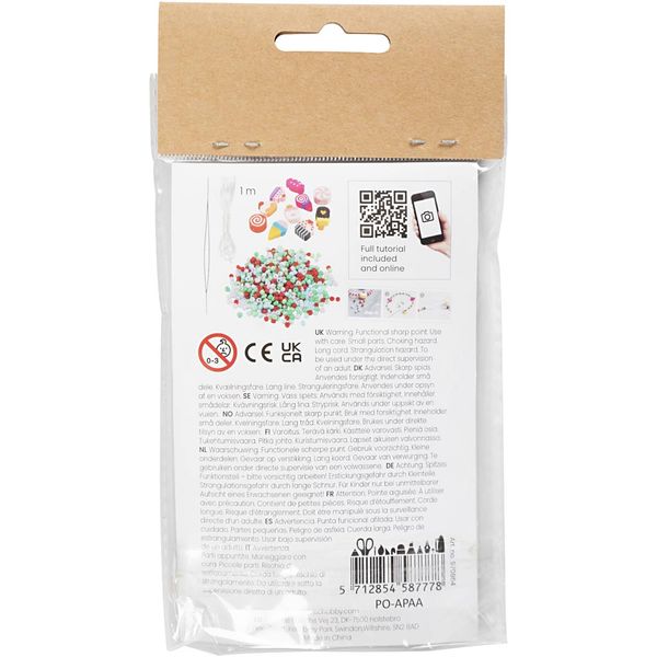 Produktbild: Creativ Company DIY Sets Beads Mini Kreativ Set Schmuck, Elastisches Armband und Ring, Kreativ Box