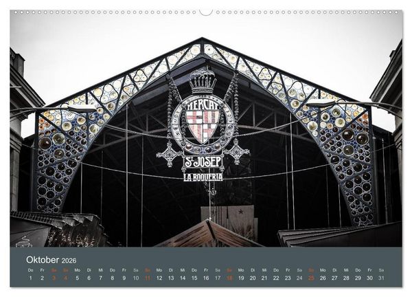 Produktbild: Barcelona - Faszinierende Architektur (Wandkalender 2026 DIN A2 quer), CALVENDO Monatskalender