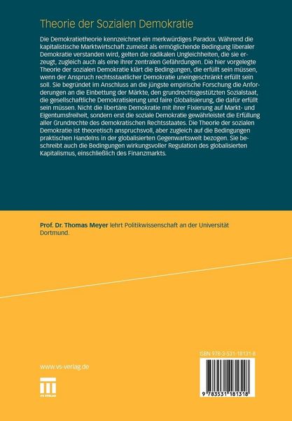 Produktbild: Theorie der Sozialen Demokratie