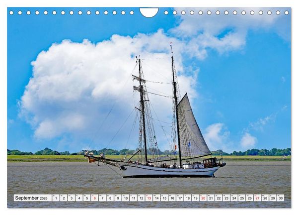 Produktbild: Windjammertreffen - Segelschiffe zu Gast in Bremerhaven (Wandkalender 2026 DIN A4 quer), CALVENDO Monatskalender