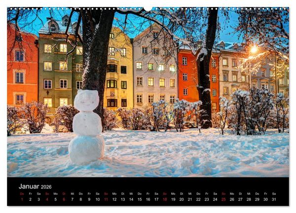 Produktbild: Innsbruck - Capital of the Alps (Wandkalender 2026 DIN A2 quer), CALVENDO Monatskalender