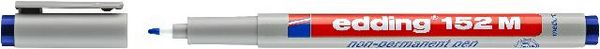 Produktbild: Non-permanent Pen edding 152 M, 1 mm, blau