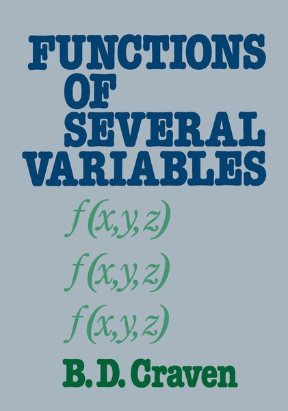 Produktbild: Functions of several variables