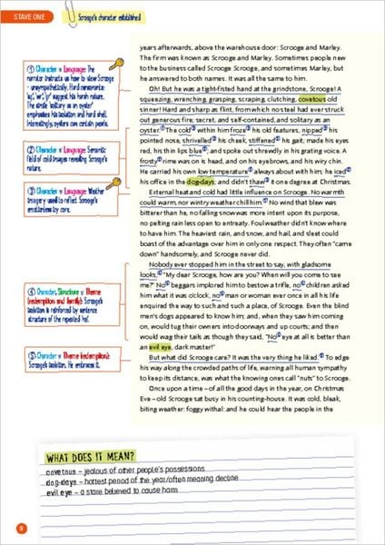 Produktbild: A Christmas Carol: Full Text with Annotations and Key Quotations