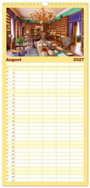 Produktbild: Familienplaner 2027 - Schl&ouml;sser und G&auml;rten in Brandenburg mit 5 Spalten (Wandkalender, 21 x 45 cm) CALVENDO
