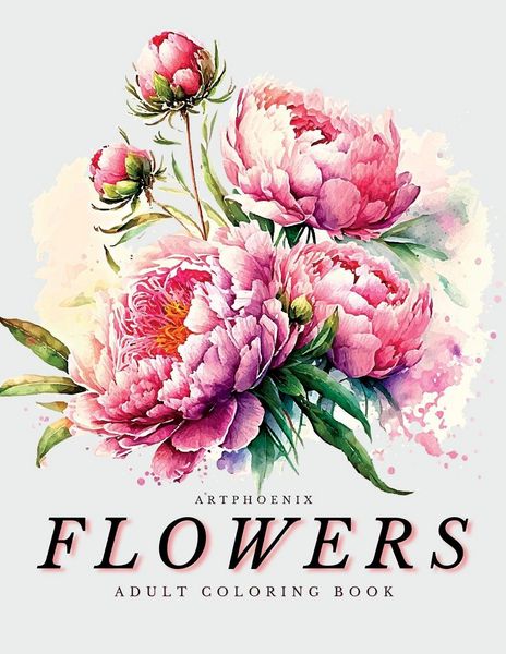 Produktbild: Flowers Coloring Book - a Botanical Adventure for Nature Lovers and Art Enthusiasts