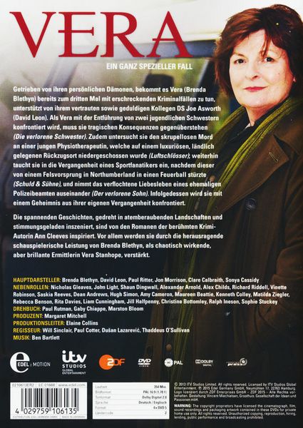 Produktbild: Vera - Ein ganz spezieller Fall/Staffel 3 [4 DVDs]