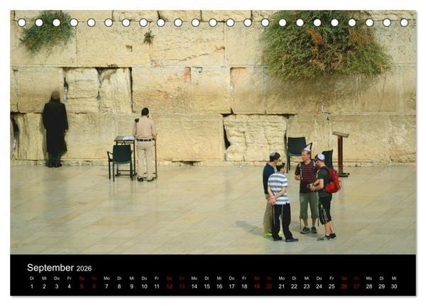 Produktbild: Jerusalem, Bilder die einen bewegen (Tischkalender 2026 DIN A5 quer), CALVENDO Monatskalender