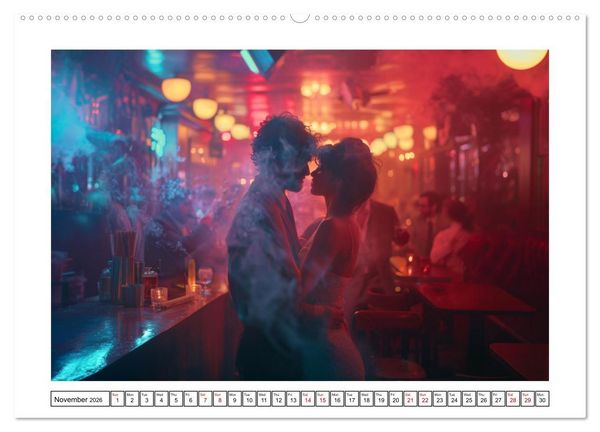 Produktbild: In Jazz Bars at Midnight (High Quality Premium Wall Calendar 2026 DIN A2 landscape),CALVENDO 12 Month Wall Calendar