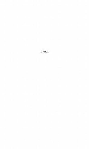 Produktbild: Exil l'