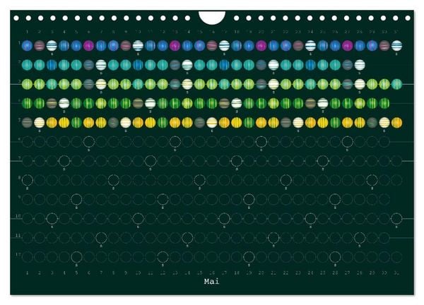 Produktbild: Perlenkalender (Wandkalender 2027 DIN A4 quer), CALVENDO Monatskalender