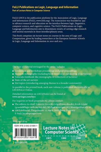 Produktbild: Lectures on Logic and Computation