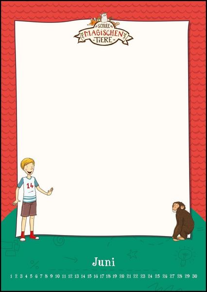 Produktbild: Schule der magischen Tiere - Bastelkalender zum Selbstgestalten - Fotos einkleben, malen - immerw&auml;hrend - 21 x 29,7 cm