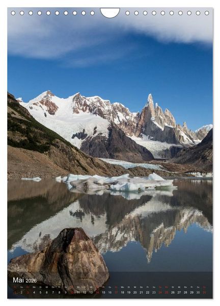 Produktbild: Magische Berge Patagoniens: Cerro Torre (Wandkalender 2026 DIN A4 hoch), CALVENDO Monatskalender