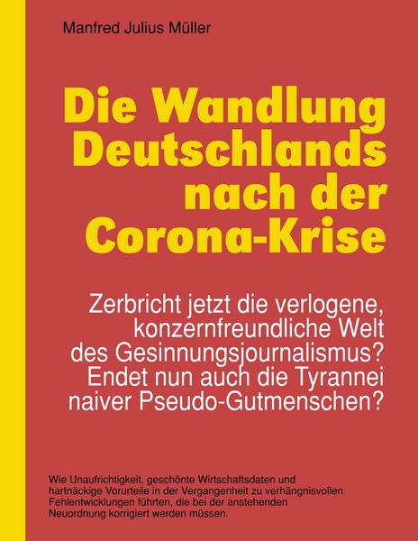 Produktbild: Die Wandlung Deutschlands nach der Corona-Krise