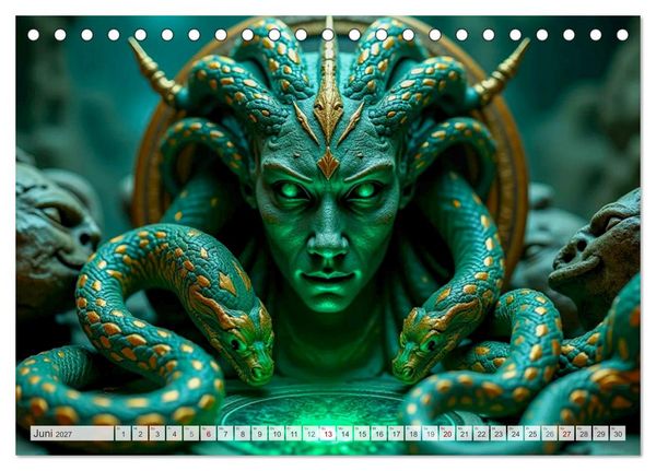 Produktbild: Perseus und Medusa (Tischkalender 2027 DIN A5 quer), CALVENDO Monatskalender