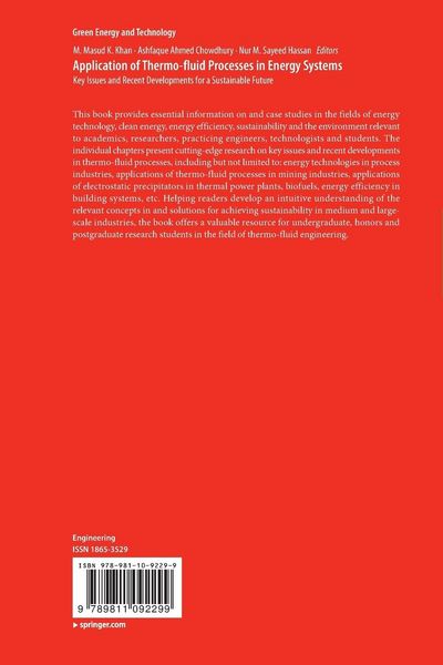 Produktbild: Application of Thermo-fluid Processes in Energy Systems