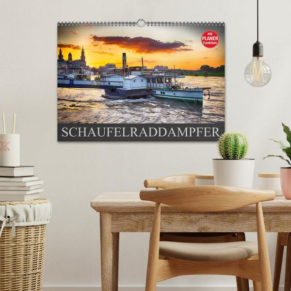 Produktbild: Schaufelraddampfer (Wandkalender 2026 DIN A3 quer), CALVENDO Monatskalender