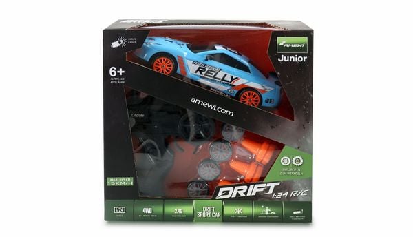 Produktbild: Drift Sport Car 1:24 4WD 2,4GHz RTR blau